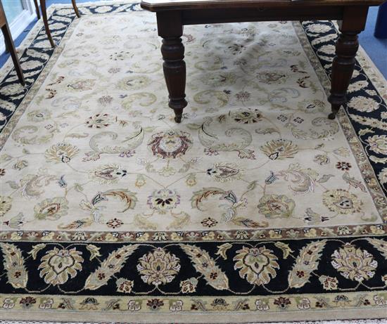 A Tabriz style carpet, 12ft 2in. x 9ft 1in.